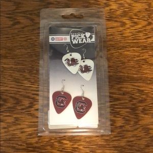Gamecock earrings 2 pack